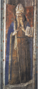 St. John Chrysostom, fourth century papist bishop of Constantinople.