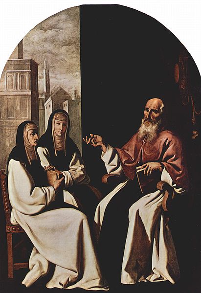 Saints Jerome, Paula, and Eustochium, by Francisco de Zurbarán