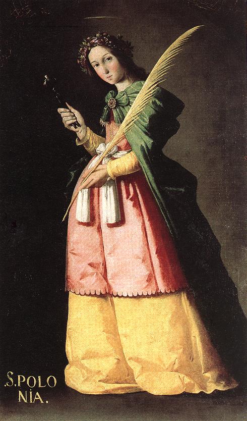 Saint Apollonia, by Francisco de Zurbarán
