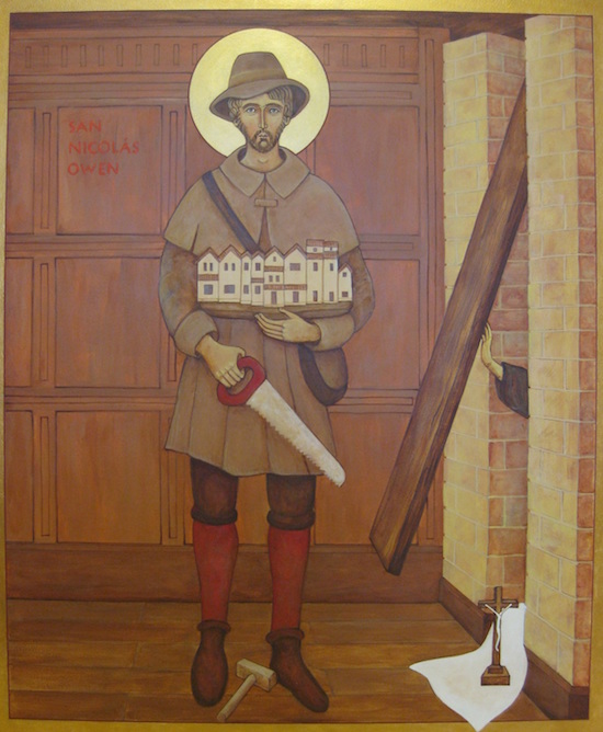 Saint Nicholas Owen (famous for building "priest holes")