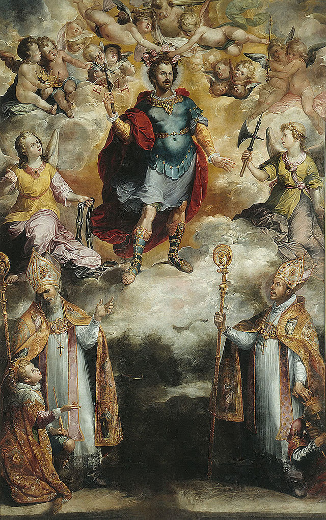 Saint Hermengild, by Francisco de Herrera el Viejo (details)