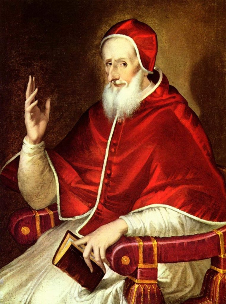 Saint Pius V, by El Greco (details)