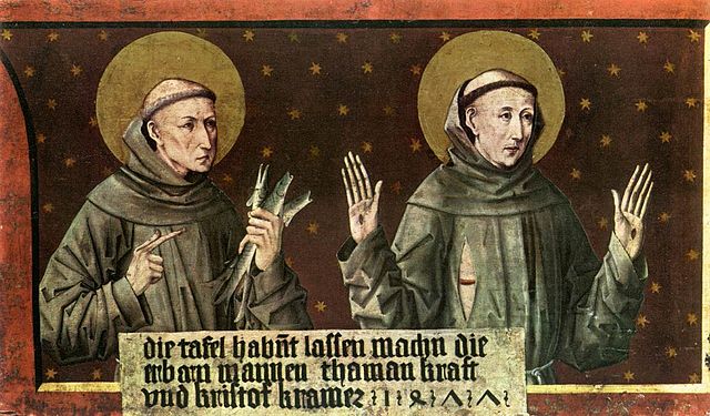 St Anthony of Padua and St Francis of Assisi by Friedrich Pacher (source) 