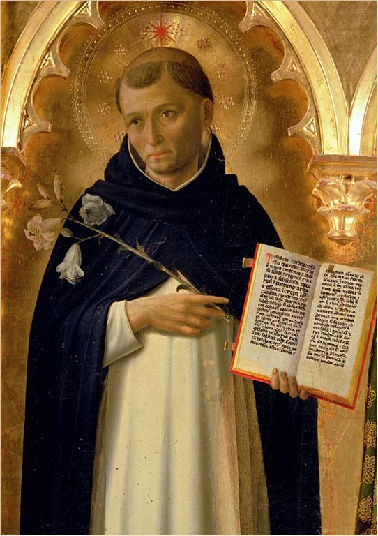 The Perugia Altarpiece, Side Panel Depicting St. Dominic, by Fra Angelico (circa 1395–1455) source