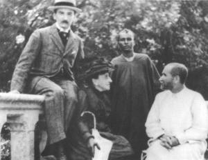 Visiting France with Ouksem, a young African. Madame de Bondy is seated.