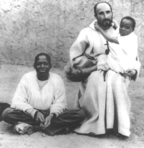 With Abd Jésus, a slave boy he had redeemed.