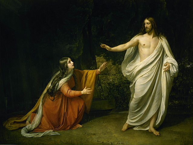 Alexander Ivanov: "Christ's Appearance to Mary Magdalene after the Resurrection" (details/credits)