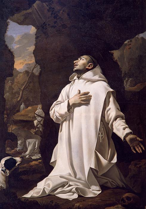 Saint Bruno Praying in the Desert, by Nicolas Mignard