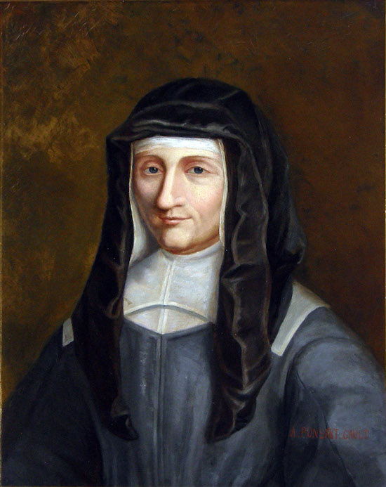 Louise de Marillac, portrait by Ponsart-Gault. Original in the Vincentian Mother House in Paris (Image courtesy Vincent de Paul Image Archive, DePaul University)