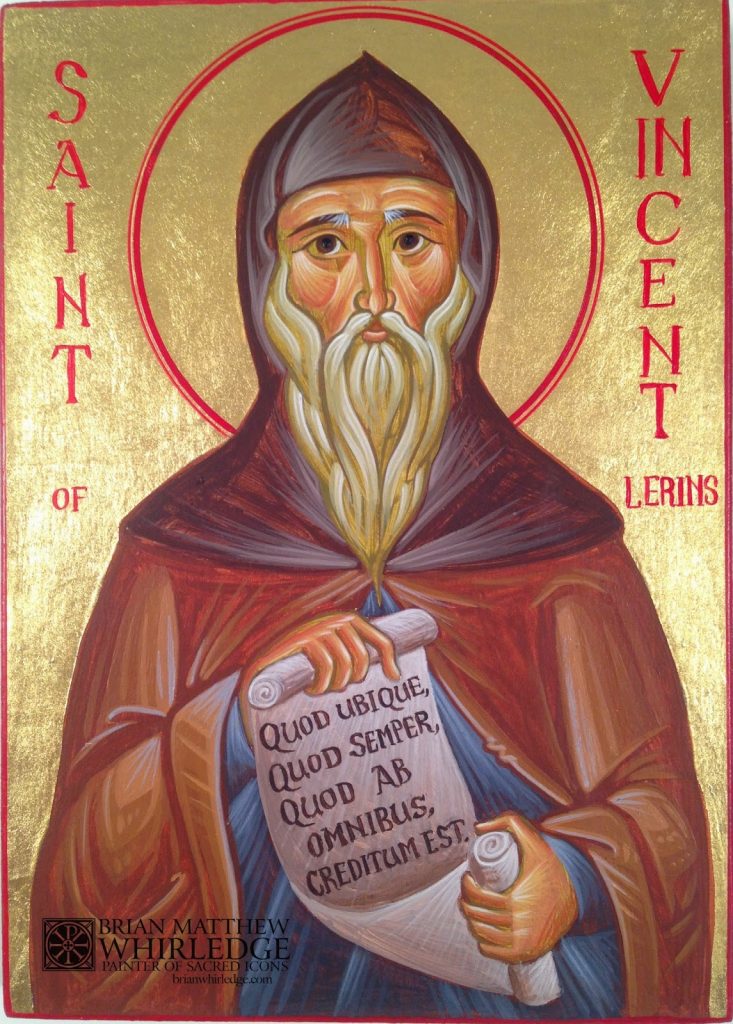 Saint Vincent of Lerins (icon written by Brian Whirledge)